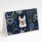 Caroline's Treasures Blue Flowers French Bulldog Greeting Cards and Envelopes Pack of 8